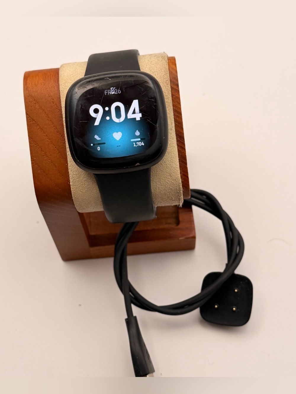 Fitbit Versa 3, Tested, Charger Included, Black/black Casing, Fitness‎ Tracker